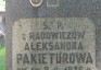 Photo montrant Tombstone of Aleksandra Pakietur