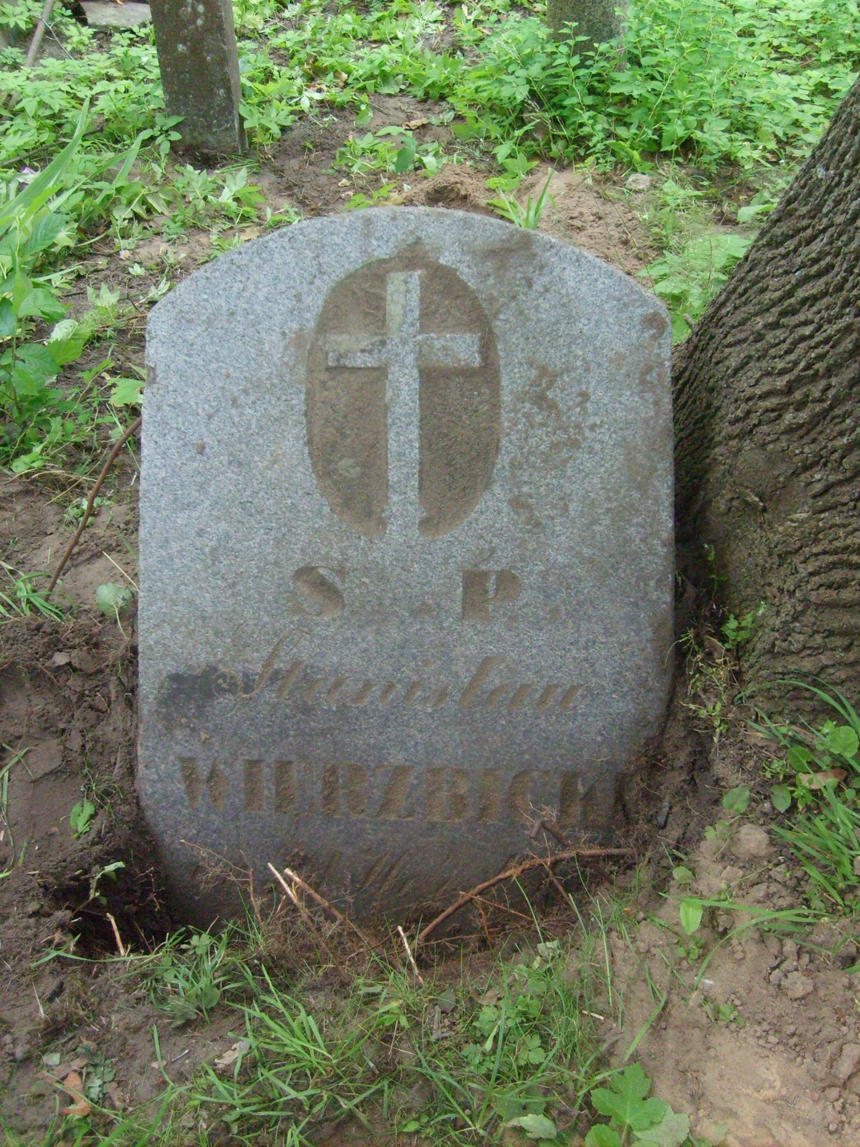 Tombstone of Stanisław Wierzbicki, Na Rossie cemetery, as of 2013