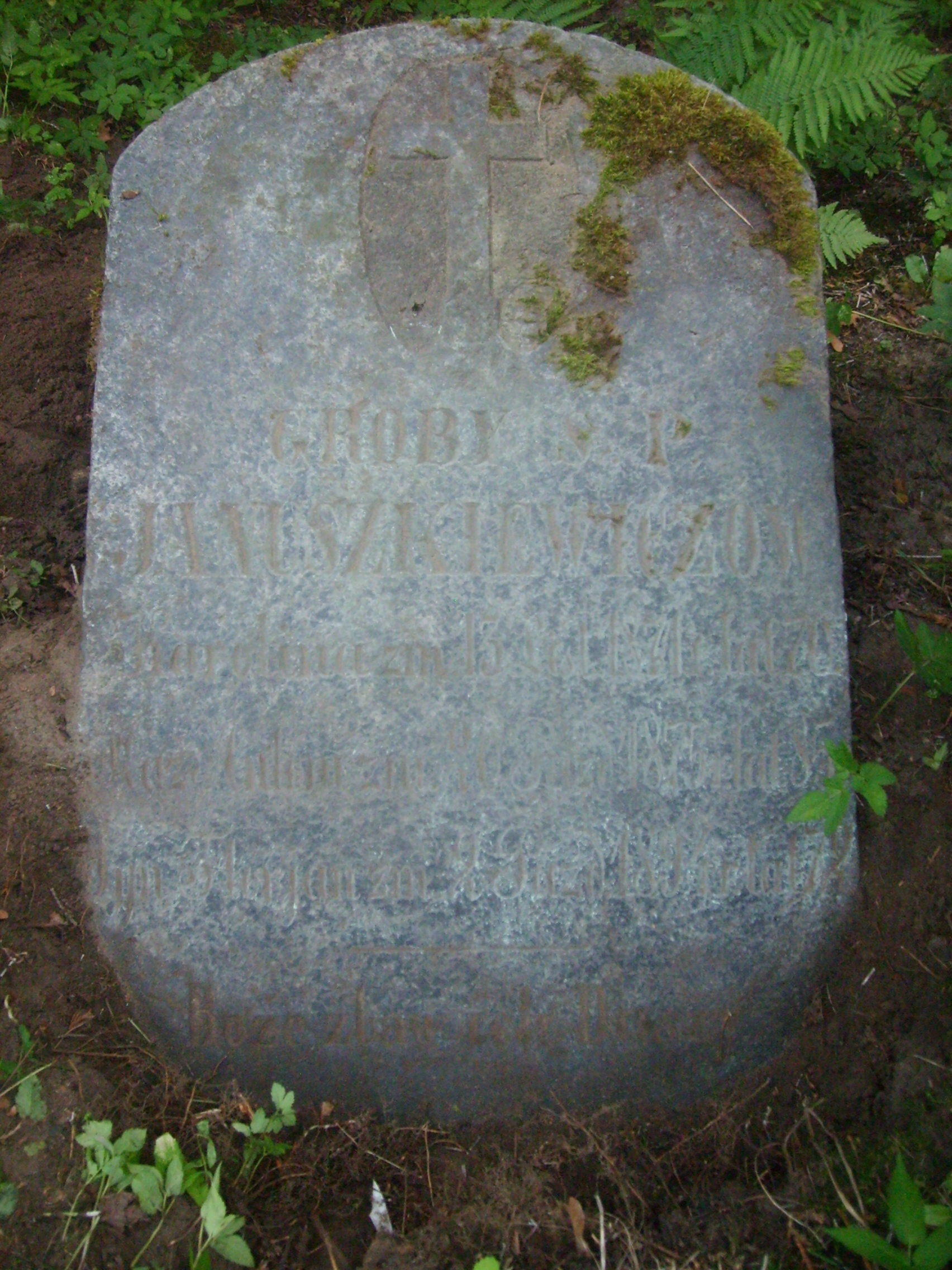 Tombstone of the Januszkiewicz family, Na Rossie cemetery in Vilnius, as of 2013