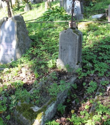Nagrobek Emilii Gintow, cmentarz na Rossie w Wilnie, stan z 2013