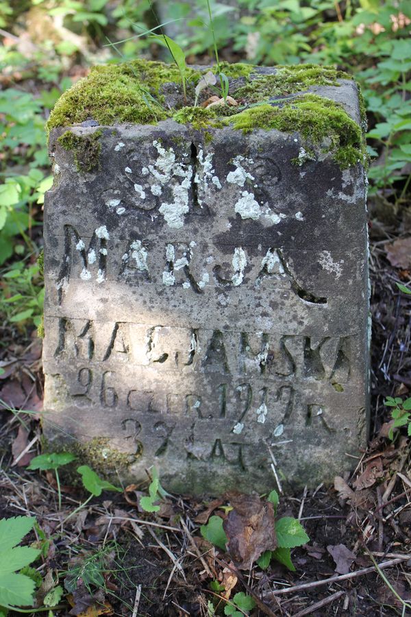 Надгробок Марії Мацянської на кладовищі Росса у Вільнюсі, станом на 2013 рік
