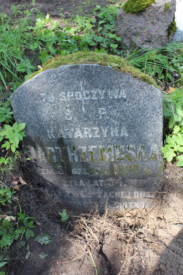 Tombstone of Katarzyna Jastrzembska, Rossa cemetery in Vilnius, as of 2013
