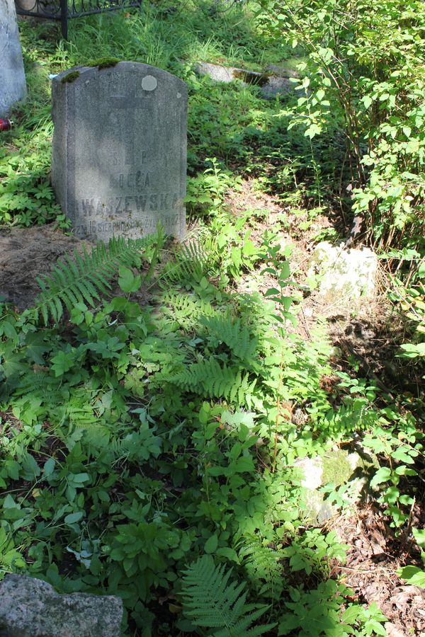 Tombstone of Adela Ivashivska, Rossa cemetery in Vilnius, as of 2013