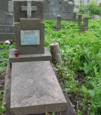 Nagrobek Heleny Palińskiej, cmentarz Na Rossie w Wilnie, stan z 2013 r.