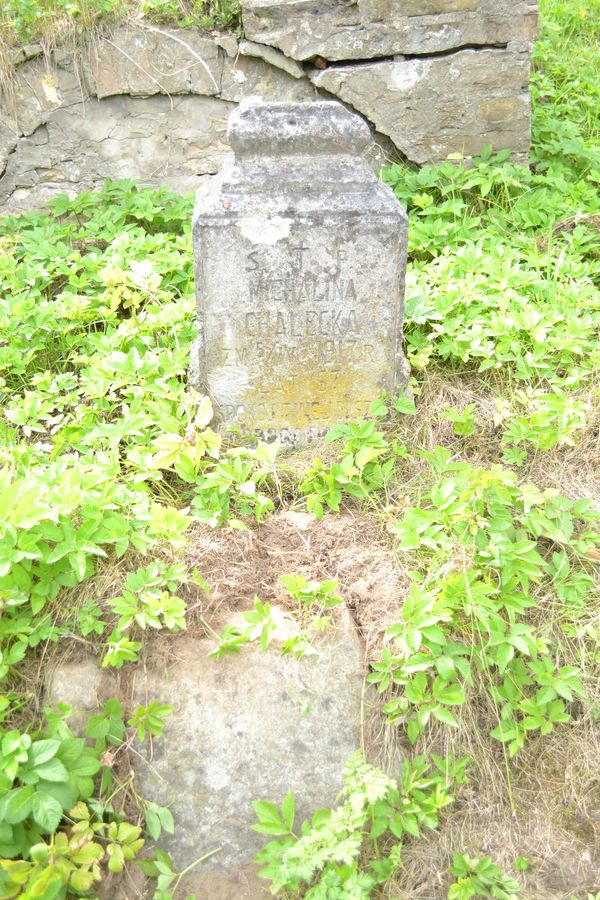 Nagrobek Michaliny Chaleckiej, cmentarz Na Rossie w Wilnie, stan z 2013 roku