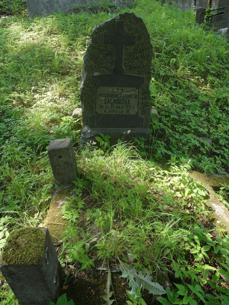 Tombstone of Kornelia Zagrodzka, Na Rossie cemetery in Vilnius, as of 2015.