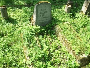 Nagrobek Piotra Janowicza, cmentarz Na Rossie w Wilnie, stan z 2013