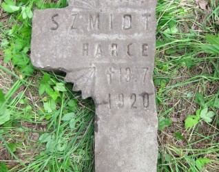 Nagrobek Harce[...] Szmidt[...], cmentarz na Rossie w Wilnie, stan z 2013 r.