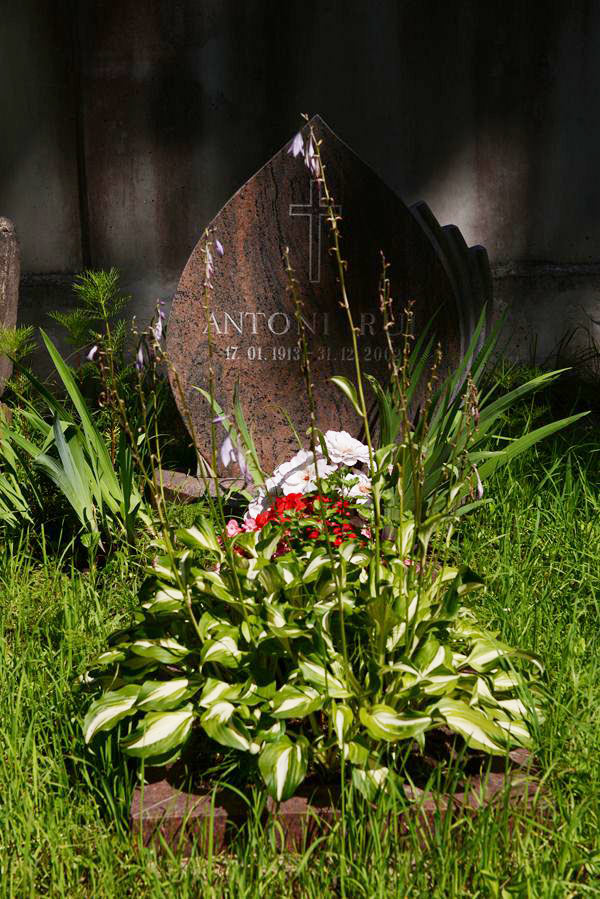 Tombstone of Antoni Rul, Ross cemetery, state of 2013