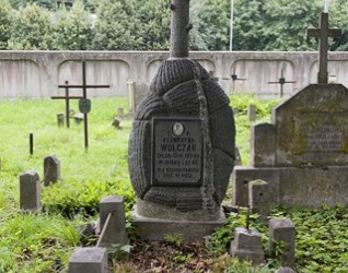 Nagrobek Ksaweryny Wołczak, cmentarz na Rossie, stan z 2013 roku