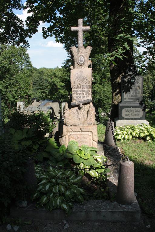 Tombstone of Jan Burbo from the Ross Cemetery in Vilnius, as of 2013