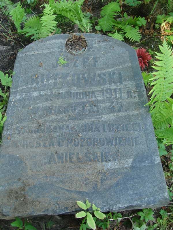 Tombstone of Jozef Butkowski from the Ross Cemetery in Vilnius, as of 2013