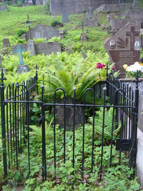 Agata Sawicka's gravestone from the Ross cemetery in Vilnius, 2013 state