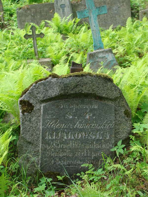 Tombstone of Helena Kijakowska from the Ross Cemetery in Vilnius, as of 2013