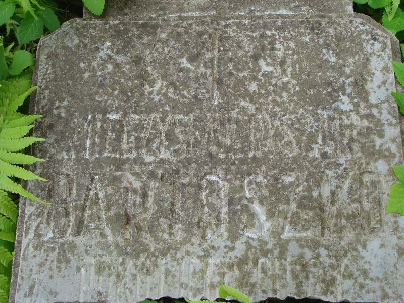 Fragment of the gravestone of Mieczyslaw Ryszard Bartoszko from the Ross Cemetery in Vilnius, as of 2013.