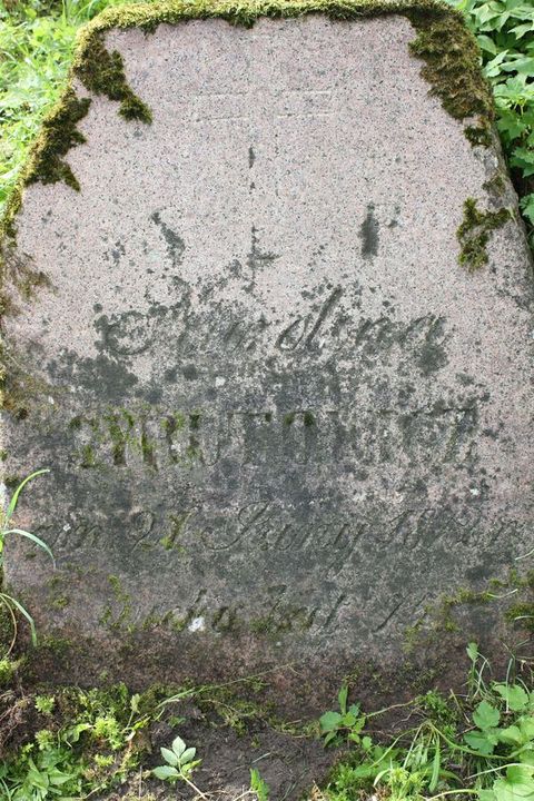 Tombstone of Karolina Syrutowicz, Ross cemetery in Vilnius, as of 2013.