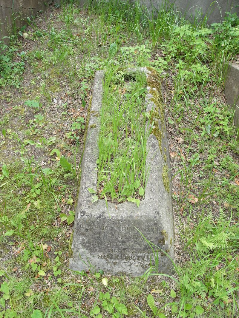 Tombstone of Apolonia Miciukiewicz, Ross cemetery in Vilnius, as of 2013.