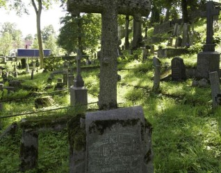 Nagrobek Feliksa Rutkowskiego, cmentarz na Rossie w Wilnie, stan z 2013