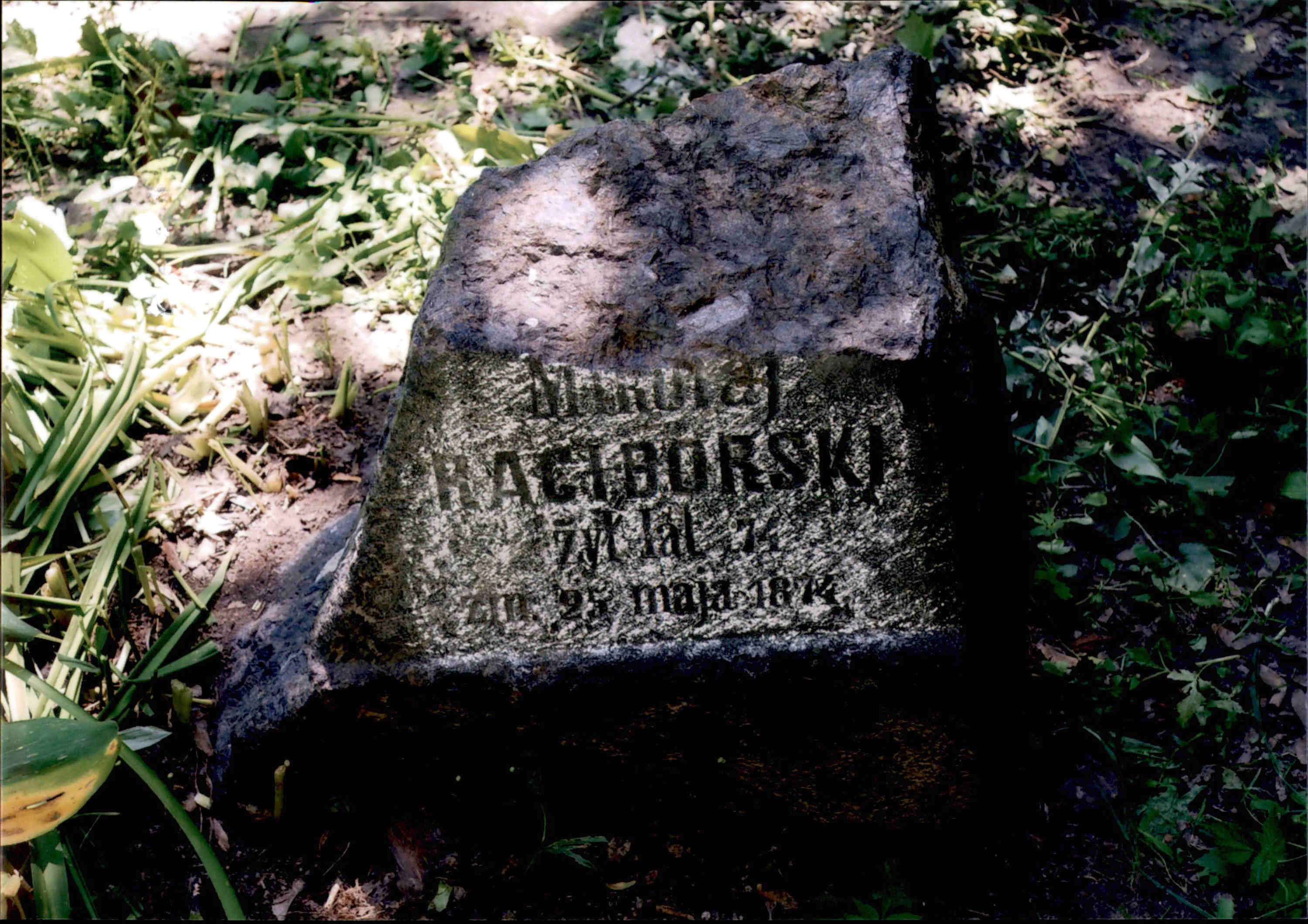 Inscription from the tombstone of Mikołaj Raciborski