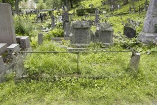 Nagrobek Julii i Władysława Pieńkowskich, cmentarz na Rossie w Wilnie, stan z 2013