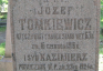 Fotografia przedstawiająca Nagrobek Józefa i Kazimierza Tomkiewicz