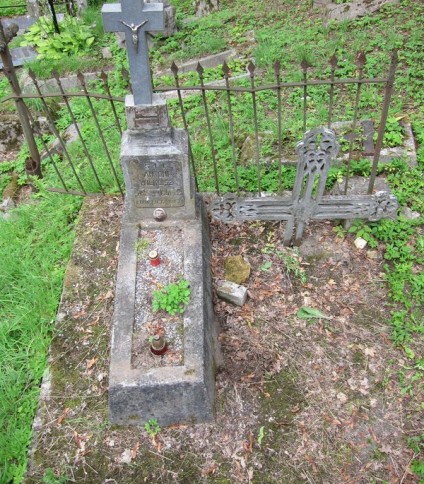 Nagrobek Antoniego Wilklisza, cmentarz na Rossie w Wilnie, stan z 2013 r.