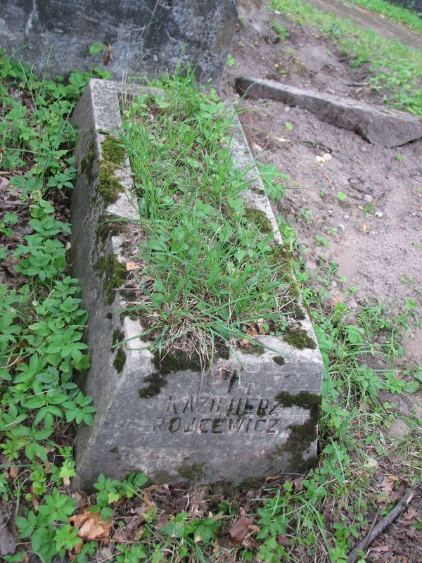 Tombstone of Kazimierz Rojcewicz, Ross cemetery in Vilnius, as of 2013.