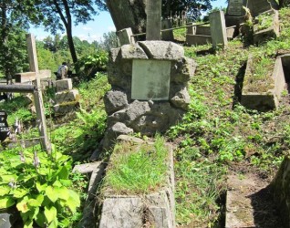 Nagrobek Władysławy Oświęcimskiej, cmentarz na Rossie w Wilnie, stan z 2013 r.