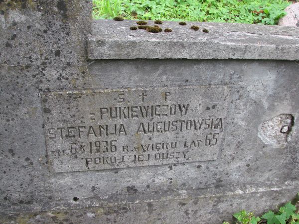 Grobowiec Karola-Gabriela i Stefanii Augustowskich, cmentarz na Rossie w Wilnie, stan na 2013 r.