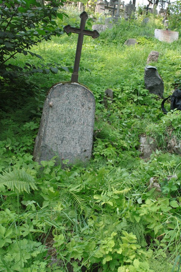 Tombstone of Jadwiga Zarnowska, Na Rossie cemetery in Vilnius, as of 2013