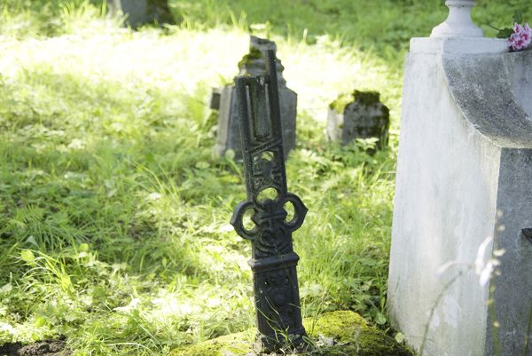 The tombstone of Maria Szuszkiewicz, Rossa cemetery in Vilnius, as of 2013