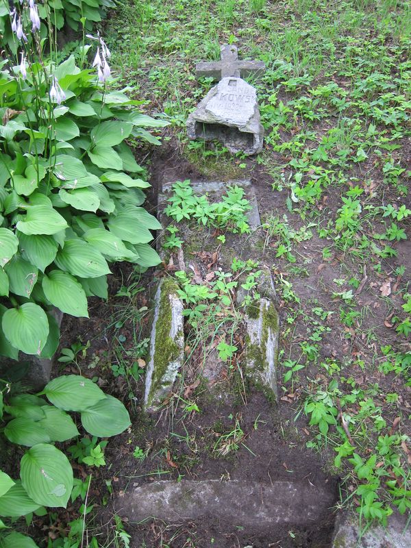 Tombstone of Alexander [...][n]kowsk[i], Ross Cemetery in Vilnius, as of 2013.