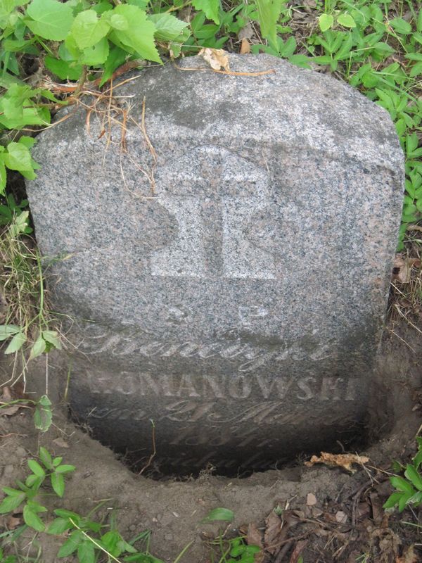 Tombstone of Benedict Romanowski, Ross Cemetery in Vilnius, as of 2013.