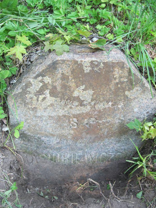 Tombstone of Maria Maciukiewicz, Ross cemetery in Vilnius, as of 2013.