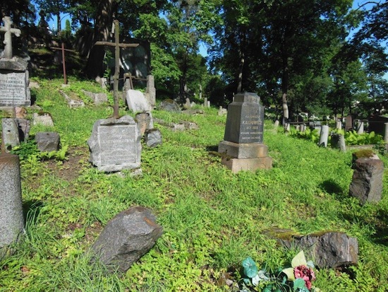 Gravestone of Maria Karpovich, Na Rossie cemetery in Vilnius, state of 2013