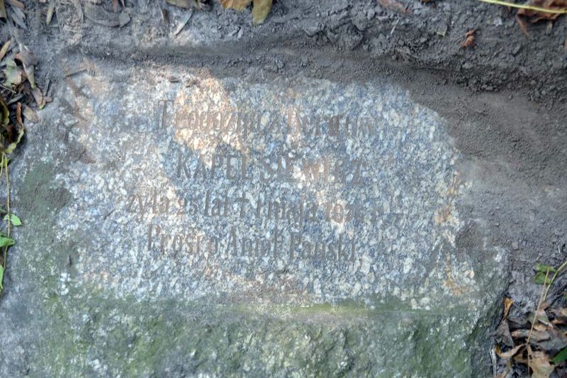 Gravestone inscription of Teodosia Kapelsiewicz