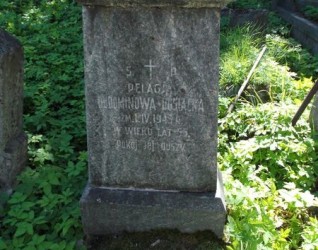 Nagrobek Pelagii Dusiackiej, cmentarz Na Rossie w Wilnie, stan z 2012 roku