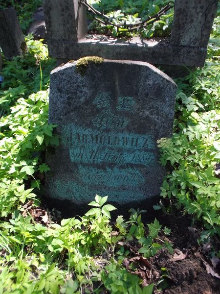 Tombstone of Leon Yarmolovich, Na Rossie cemetery in Vilnius, as of 2012