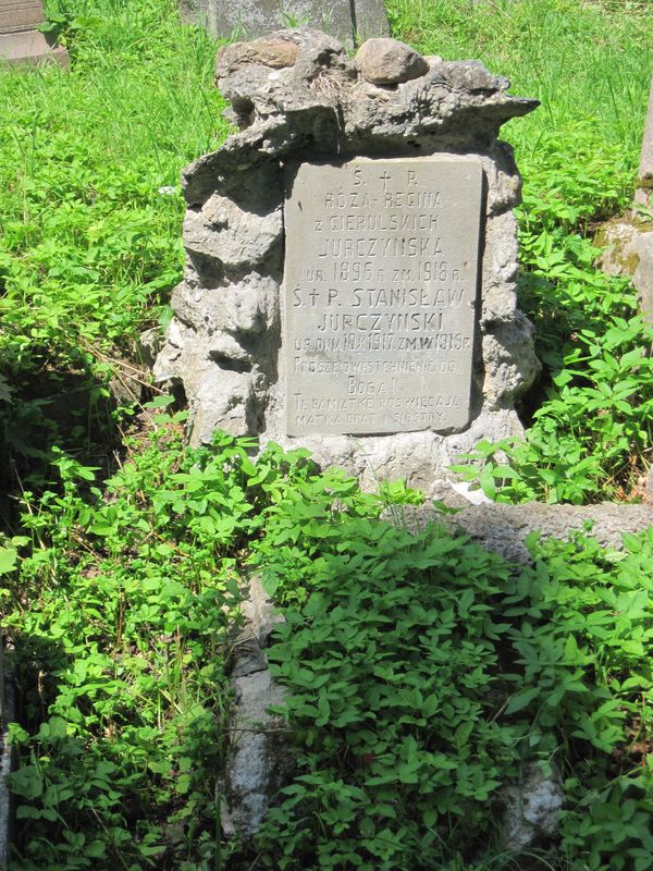 Tombstone of Rosa Regina and Stanislaw Jurczynski, Ross cemetery in Vilnius, as of 2013.