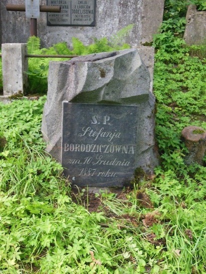 Nagrobek Stefanii Borodzicz, cmentarz Na Rossie w Wilnie, stan z 2013