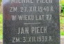 Fotografia przedstawiająca Tombstone of Jan and Michal Piech