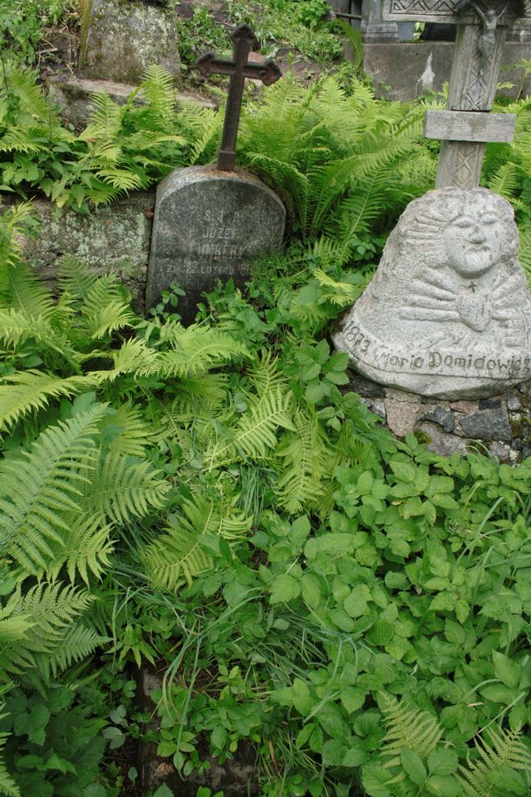 Tombstone of Jozef Lunberny, Na Rossie cemetery in Vilnius, as of 2013