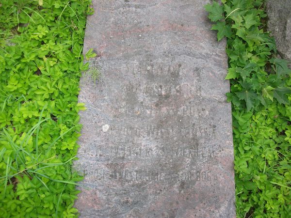Tombstone of Stanisława Tysserowa-Wojtkuńska, Ross cemetery in Vilnius, as of 2013.