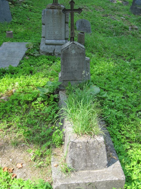 Tombstone of Stefania Karolina Filipska, Ross cemetery in Vilnius, as of 2013.