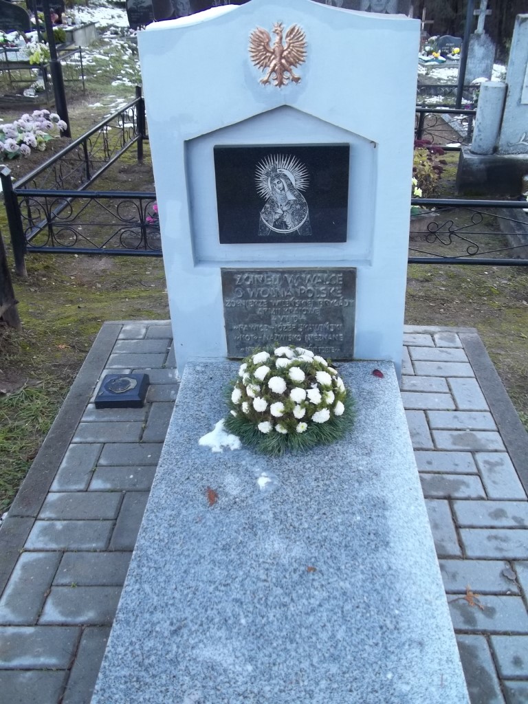 Grave of Home Army soldiers in the cemetery