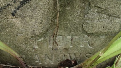 Fragment nagrobka Piotra Zanowskiego, cmentarz Na Rossie w Wilnie, stan z 2013