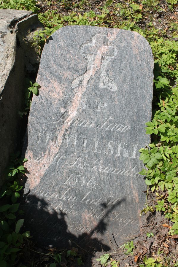 Tombstone of Stanislaw Wiwulski, Rossa cemetery in Vilnius, as of 2013