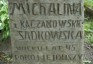 Photo montrant Tombstone of Michalina Sadkowska