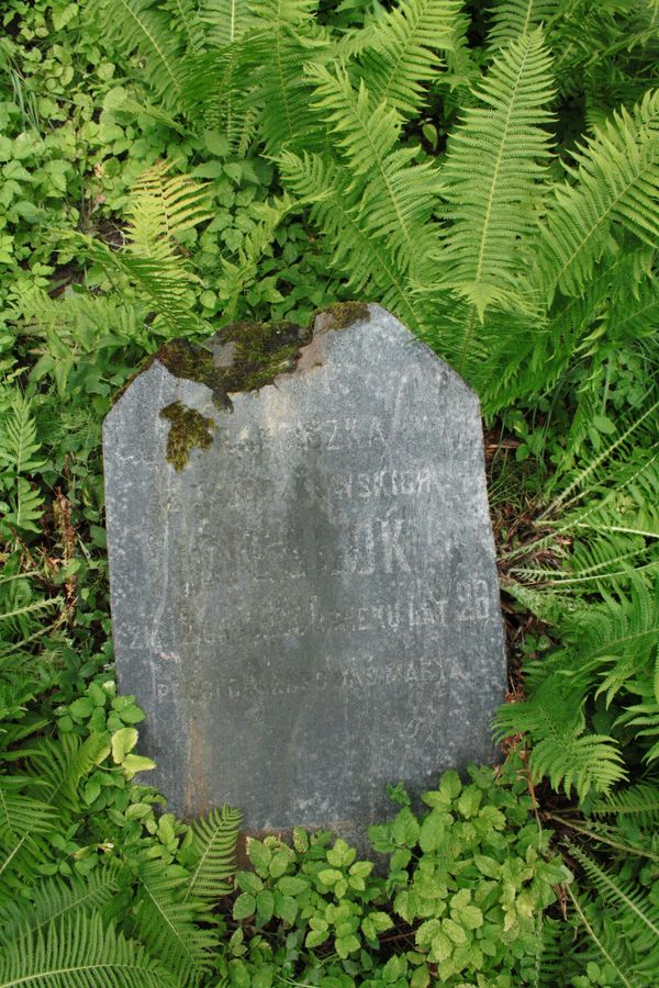 Tombstone of Franciszka Cieśluk, Na Rossie cemetery in Vilnius, as of 2013