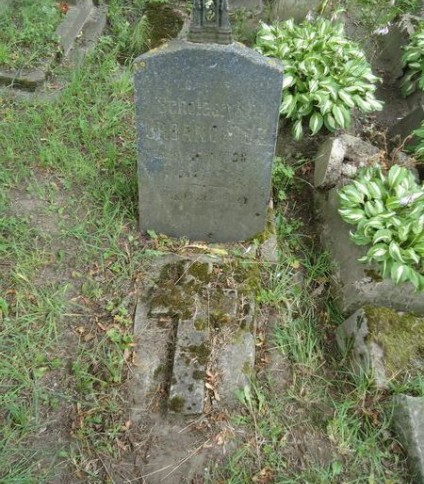 Nagrobek Scholastyki Urbanowicz z cmentarza na Rossie w Wilnie, stan z 2013 roku